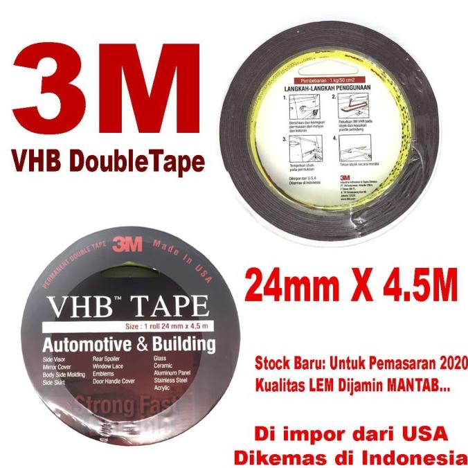 

3M VHB Double Tape 24mm x 4.5mtr and-off91 Juara
