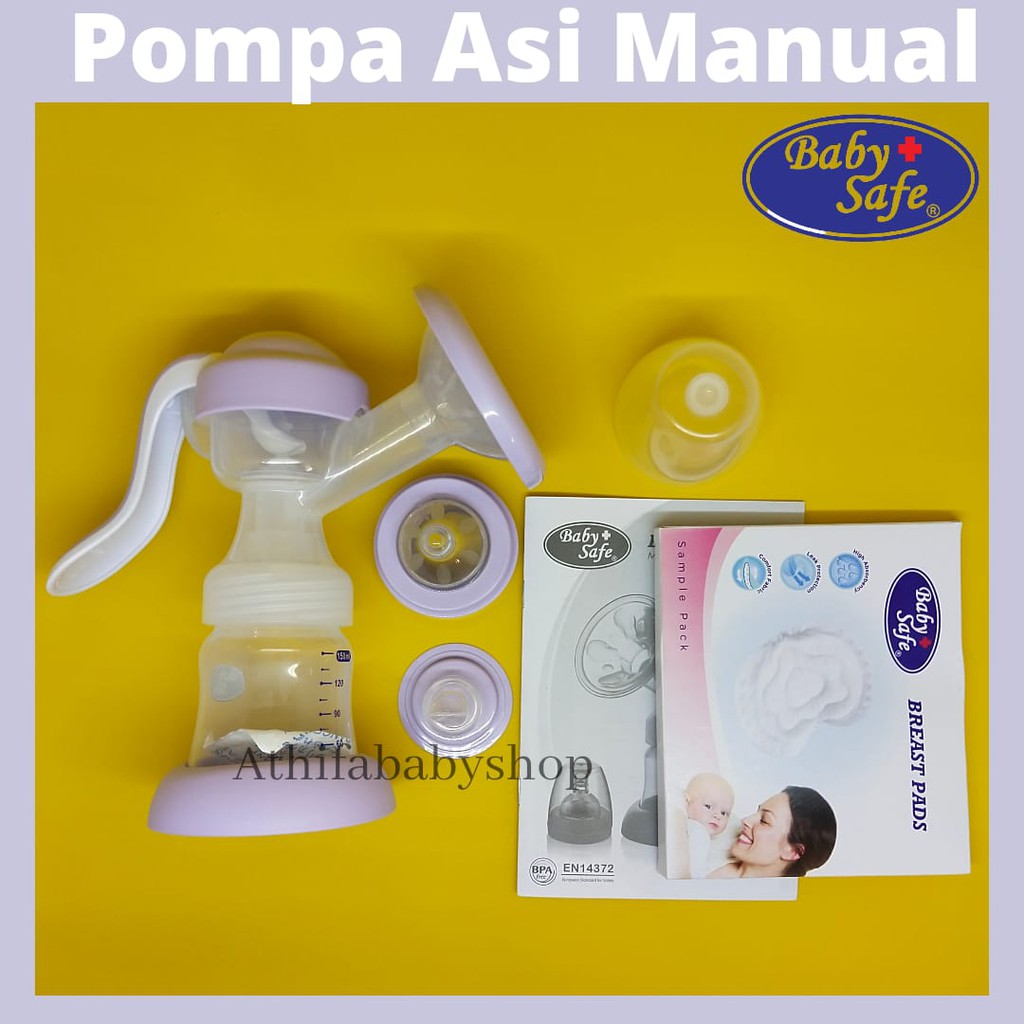 Alat pompa asi payudara susu perah bayi BabySafe Breast Pump Manual ( non Elektrik )