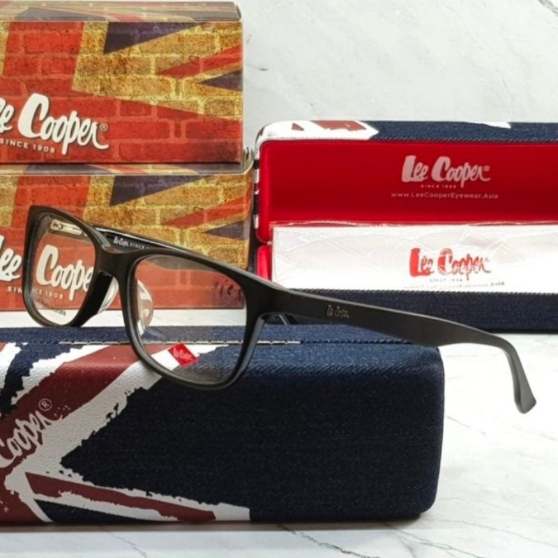Frame Kacamata Original Lee Cooper FP0316C1M Casual Stylis Matte Black - Pria dan Wanita