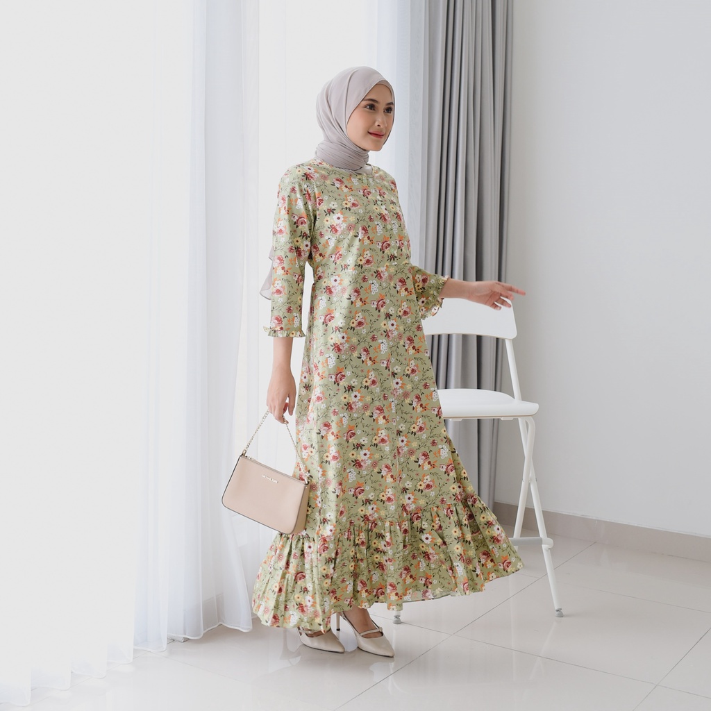 Gamis Sunly by Ranun Lengan 3/4 Ukuran 18-24