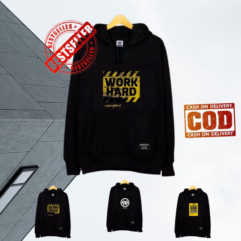 Jaket Hoodie Pria Original Polos Hitam Jaket Hoodie Distro Original Wangkers Hoodie Polos Street Sty