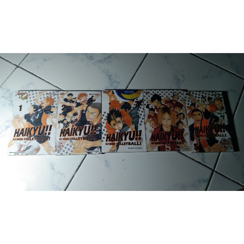 Komik haikyuu set vol 1-5 / BACA DESK