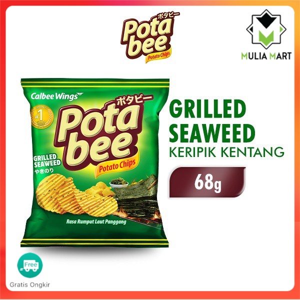 

POTABEE Keripik Kentang Grilled Seaweed 68GR /mulia mart