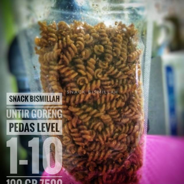 

(250 gr) MAKARONI SPIRAL / CEMILAN / SNACK / MAKANAN RINGAN/ UNTIR / SNACK BISMILLAH