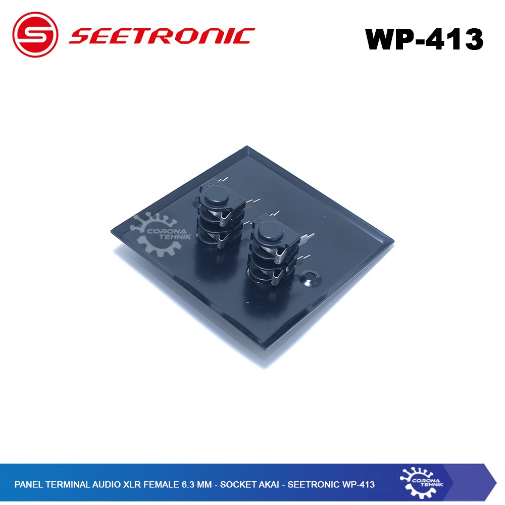 Seetronic WP-413 - Panel Terminal Audio XLR Female 6.3 mm Socket Akai