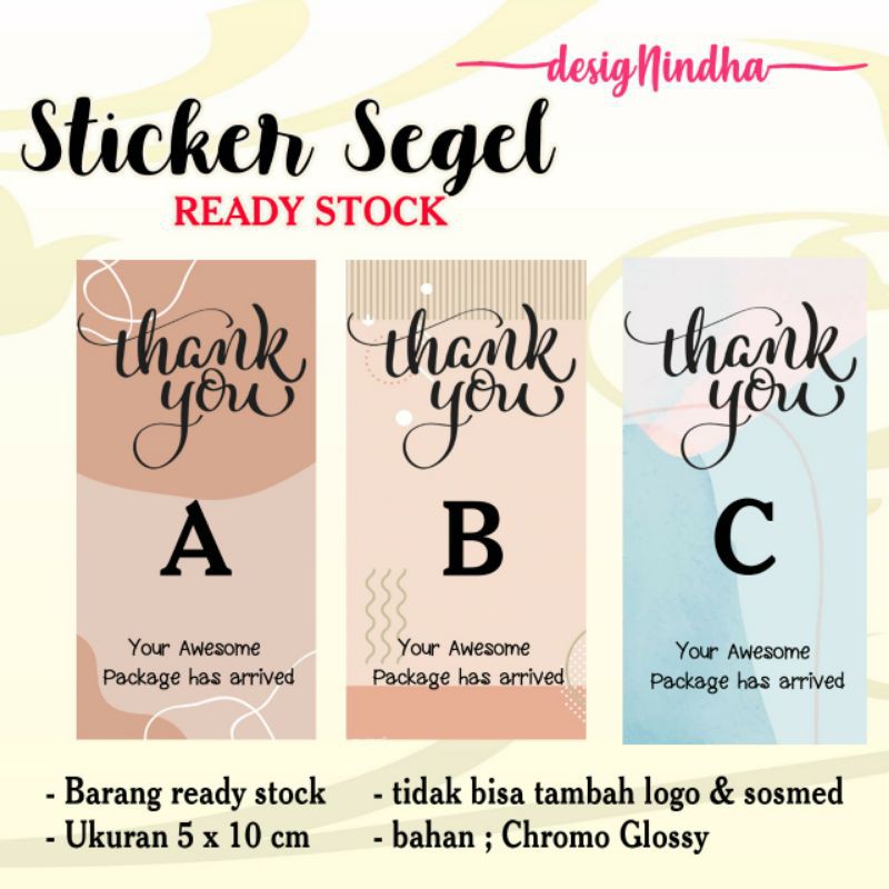 

Sticker Segel READY STOCK