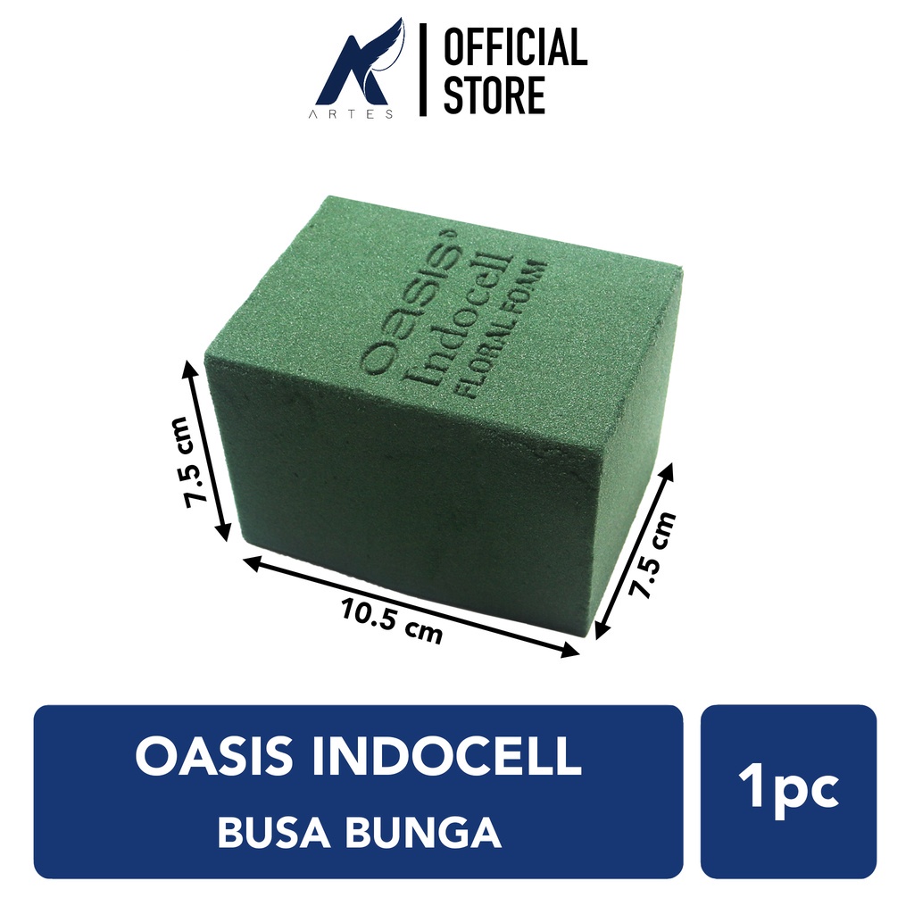 OASIS INDOCELL WET FLORAL FOAM Busa-Gabus Media Tanam Bunga Basah 1 pc