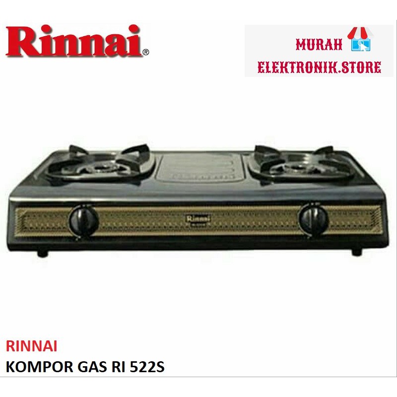 KOMPOR GAS RINNAI RI 522S / RI522S / RI 522 S [2 TUNGKU]