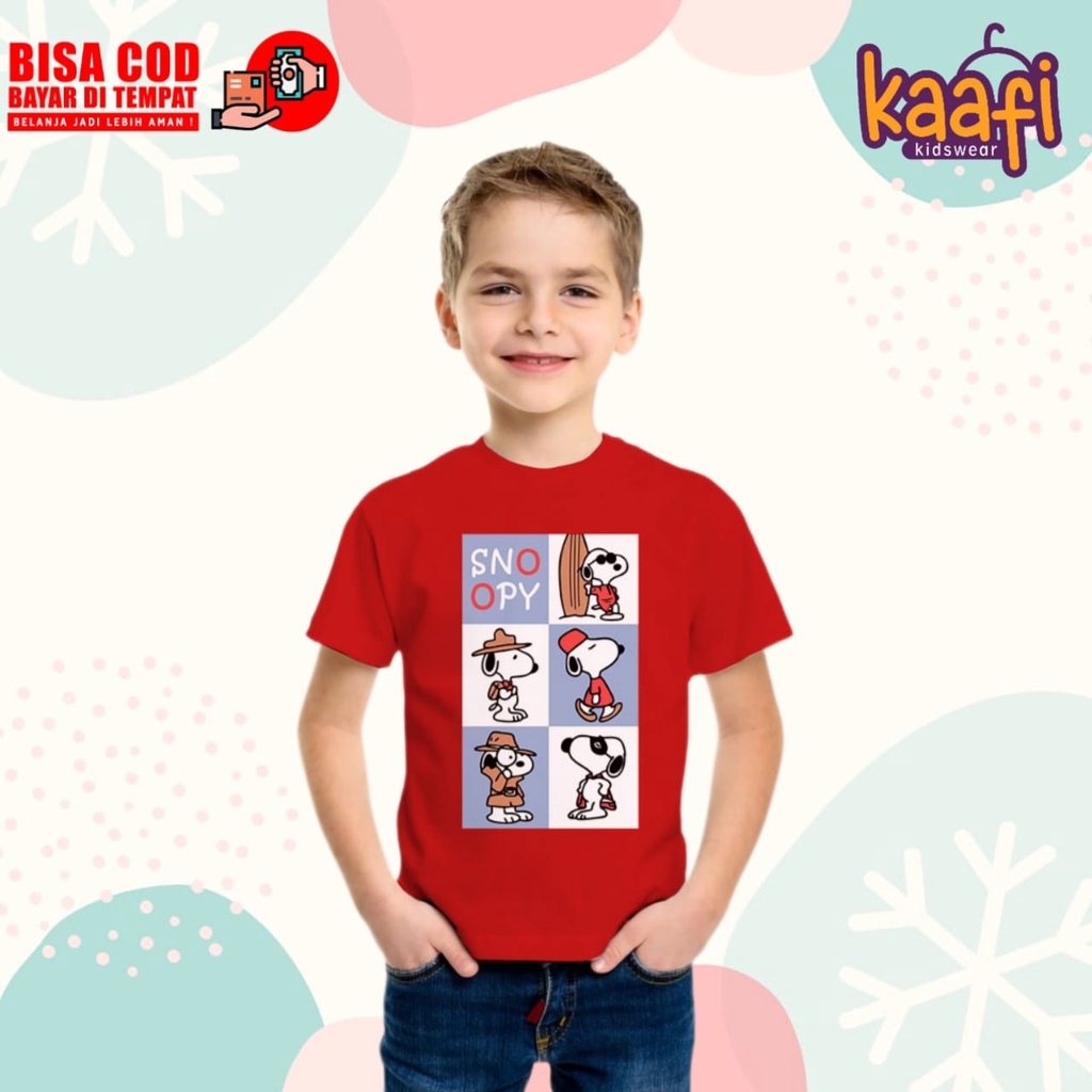 Kaos Snoopy Anak / Baju Anak Snoopy