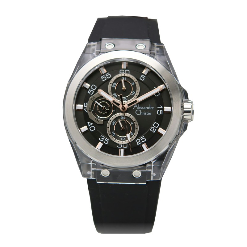 Alexandre Christie AC 6546 Silver Black MFRSSBA