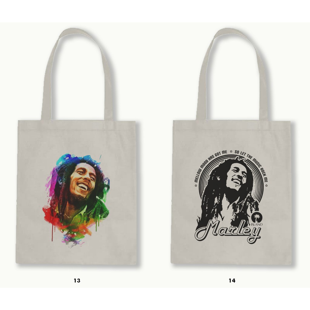 TOTE BAG BLACU 30X40 - BOB MARLEY .01