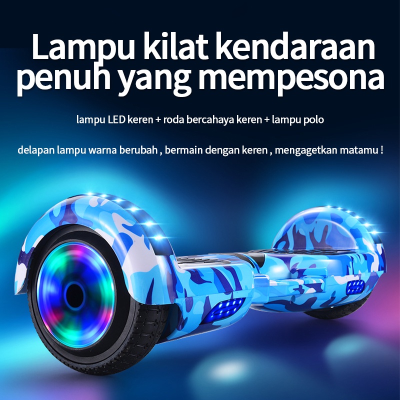 10 Inch Smart Balance Wheel with Bluetooth Speaker A10 Scooter Electric - GRATIS 6 set alat pelindung