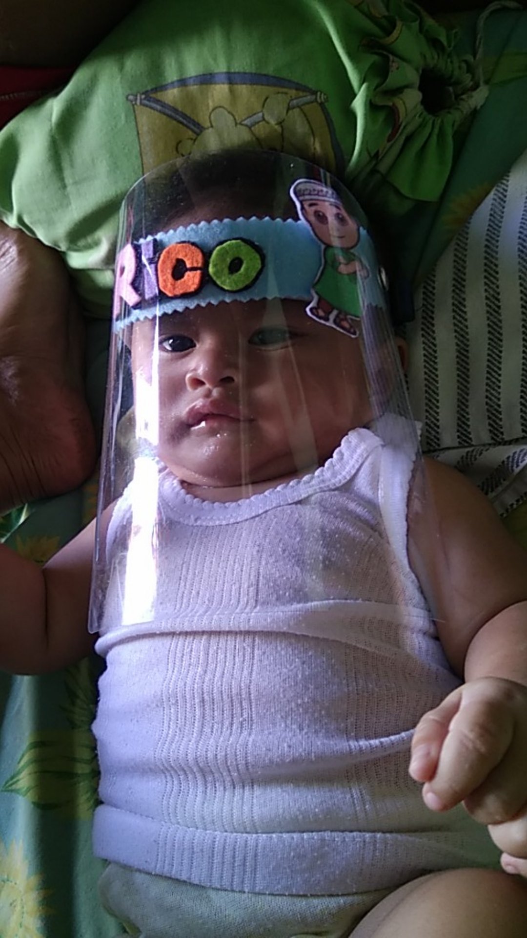 Face Shield Anak Buka Tutup Karakter Custom Nama Untuk Pelindung Wajah Anak Naik Turun Lucu Murah