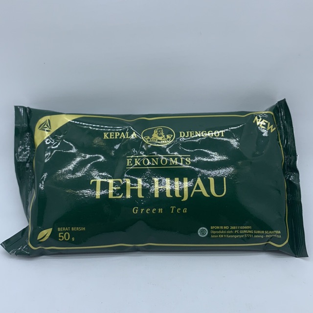 Kepala Djenggot Teh Hijau Bubuk SACHET isi 50gr barcode 8992797150070