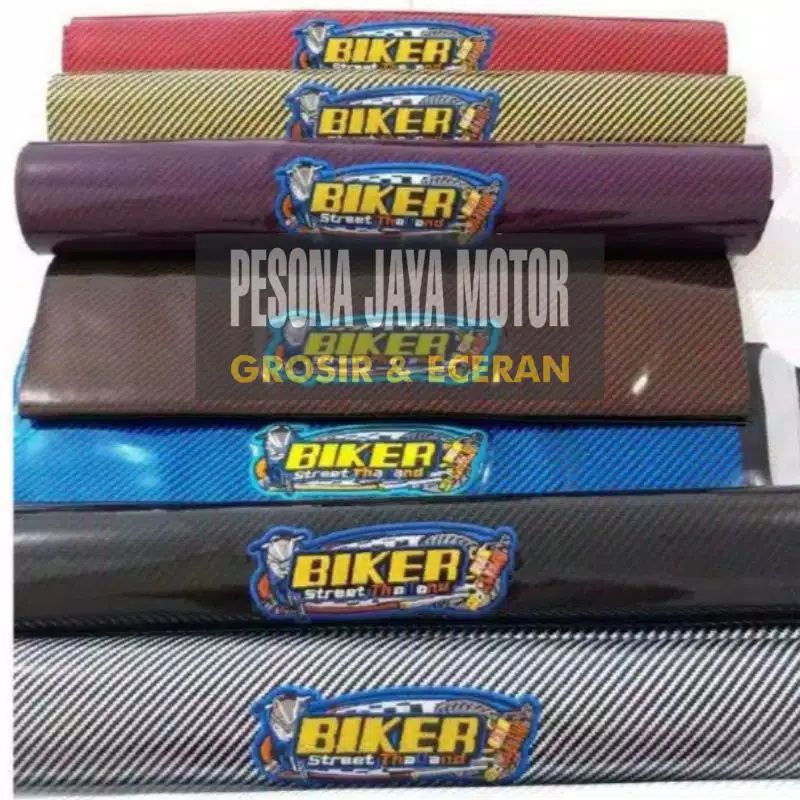 Kulit Jok Karbon Sarung Jok Motor Motif Karbon Universal Semua Motor Matic &amp; Motor Bebek