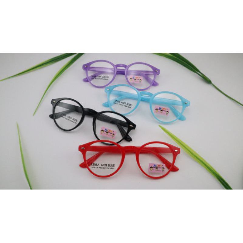 YN419 Kacamata Anak AntiRadiasi Model Oval / Kacamata Korea Anak Cewek Cowok