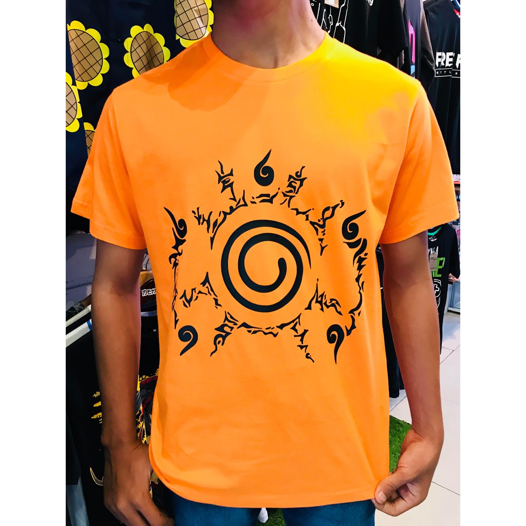 Kaos Kyubi Seal Orange Naruto Uzumaki Manga Anime