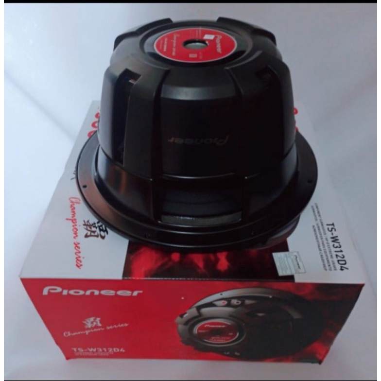 Jual Subwoofer 12pioneer Ts W312d4 Double Coil Original Shopee Indonesia 7730