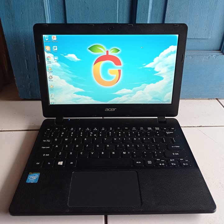 Acer Aspire ES1-111M Fullset Hitam Slim Tipis Netbook Notebook Second Bekas Murah Bluetooth