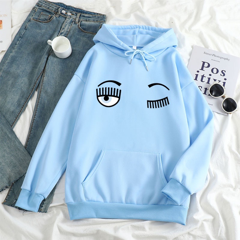 Jaket Hoodie Hodie Aesthetic Cute Style Cartoon Eye Graphic  jumbo bigsize pria wanita ukuran m l xl xxl xxxl xxxxl xxxxxl