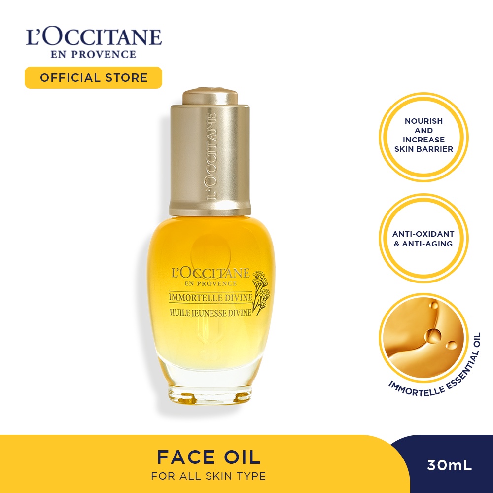 Jual L'Occitane Immortelle Divine Youth Oil 30ml Face Oil / Minyak