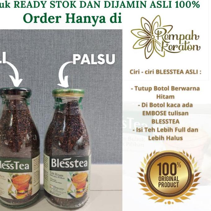 

limited Edition✔️Blesstea Teh Hitam Botol DiJamin ASLI isi 110gr|SQ6