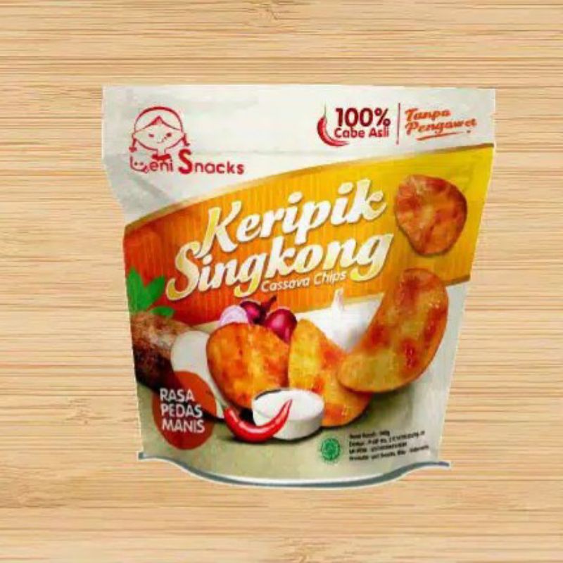 

Leni Snacks - Keripik Singkong rasa Pedas Manis