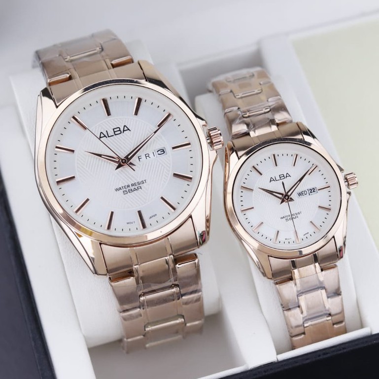 Jam Tangan ALBA Couple Anti Air || Best Seller