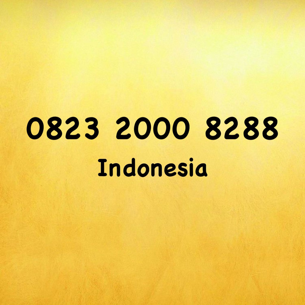 Nomor Cantik Kartu AS Double A - 88 - 288 - 0823 2000 8288