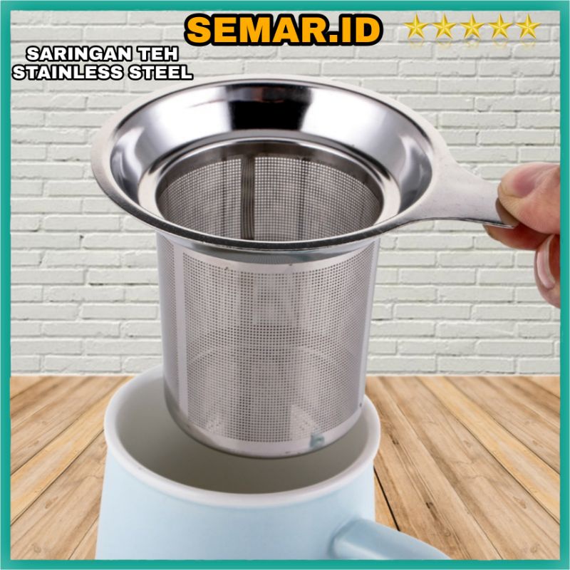 Filter Saringan Teh Reusable Tea Infuser Strainer Stainless Steel