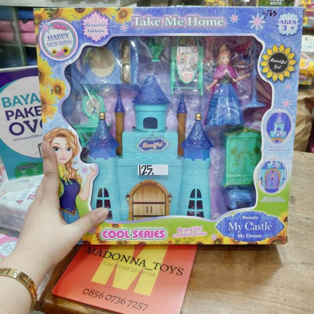 Mainan istana barbie, rumah barbie, accessories barbie,