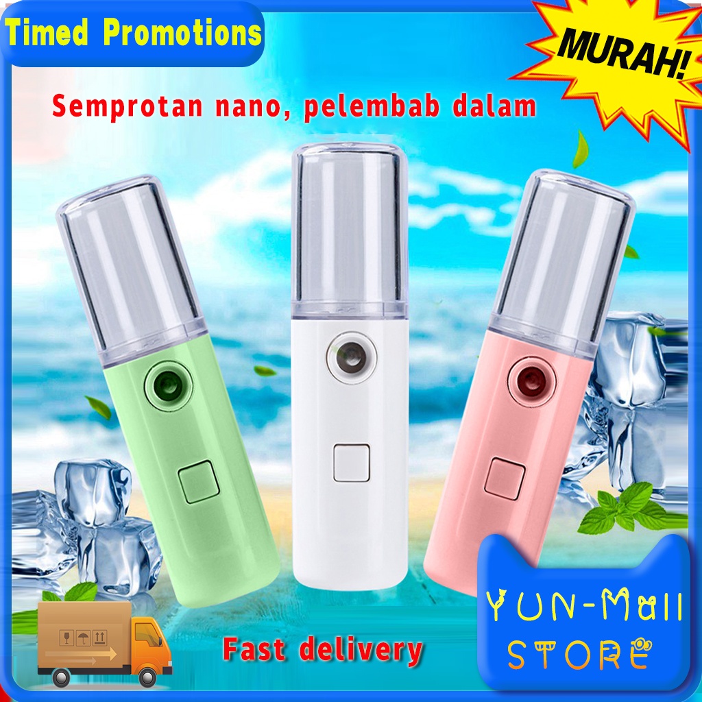 Mini Nano Spray Facial Humidifier Portable USB Mist Sprayer Pelembab Wajah Humidifier/Nano Spray USB Nano Mist Sprayer Facial Moisturizing Skin Care Mini Face Spray Beauty Care Semprotan nano, pelembab dalam   Mengatasi masalah kulit kering