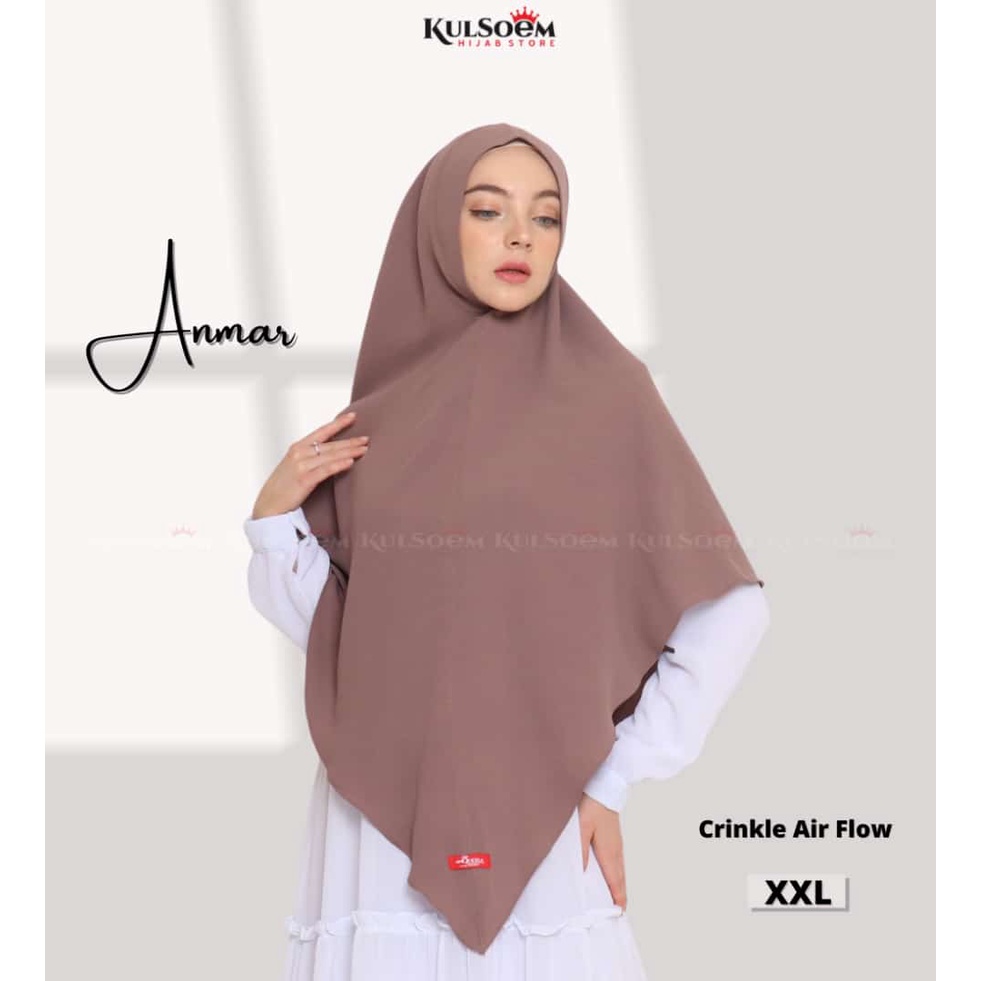 Anqueela Hijab | Khimar Anmar Crinkle