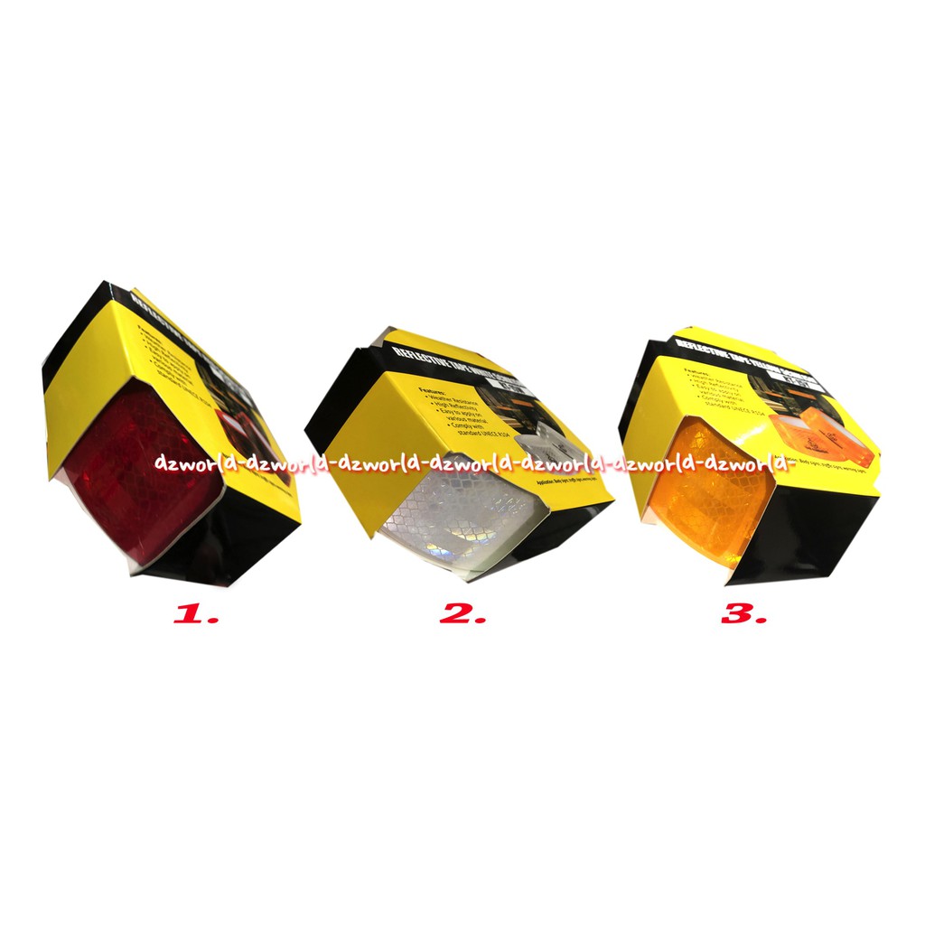 Krisbow Reflective Tape Red 15m Isolasi Lakban Berkilau Tahan Air