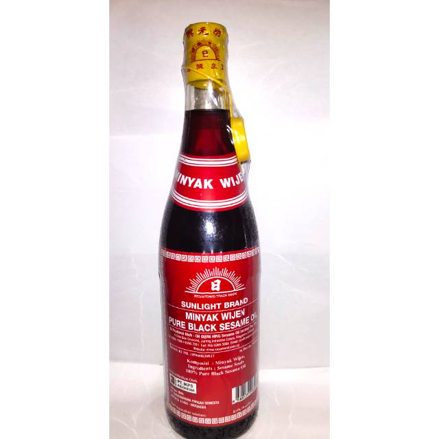 

Minyak wijen pure black sesame oil sunlight brand