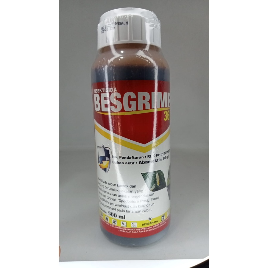 Insektisida Besgrimex 500 ml Abamektin 36 EC untuk thrips kutu