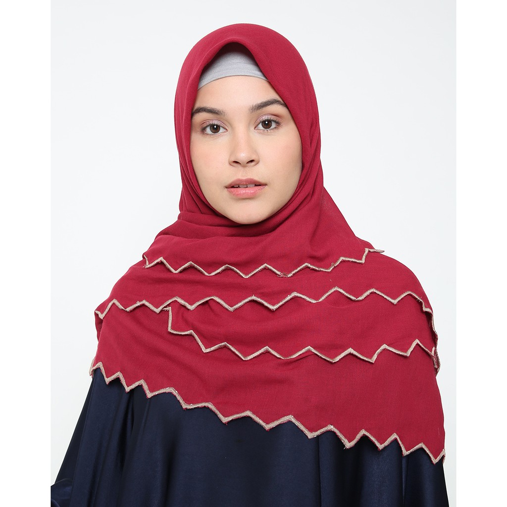 PRISM SCARF MAROON - RUMAH AYU X JEFFRY TAN