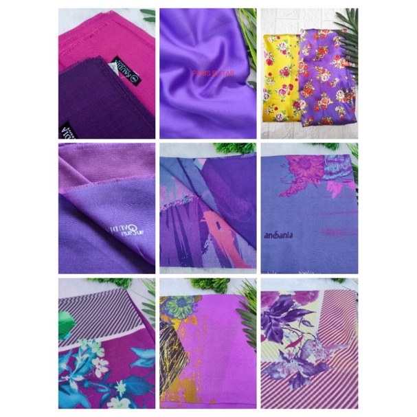 Segi empat warna ungu s4 ungu muda, ungu tua, motif, polos bisa sragam