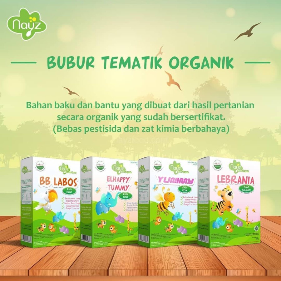 Nayz Bubur Bayi Homemade Tematik Yummy 275 Gram