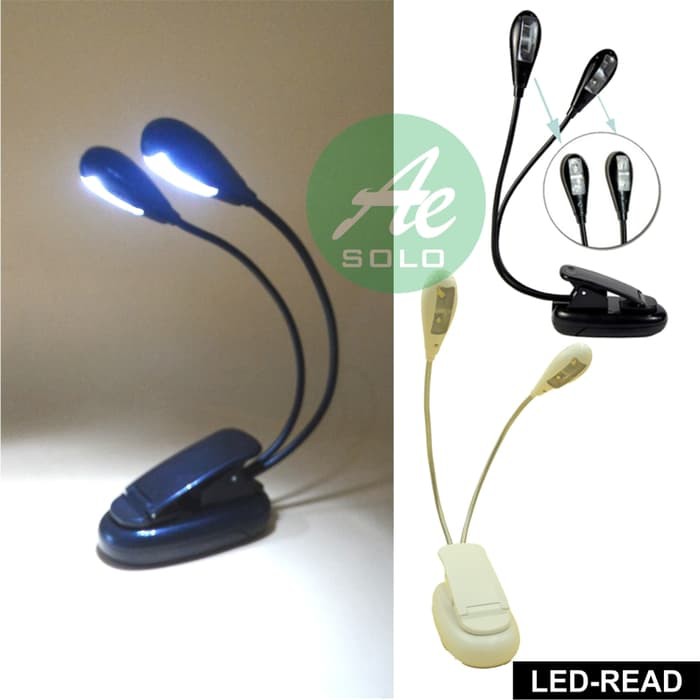 Lampu Baca LED Jepit Portable Lampu LED Baca Lamp Buku Lampu Kerja pb