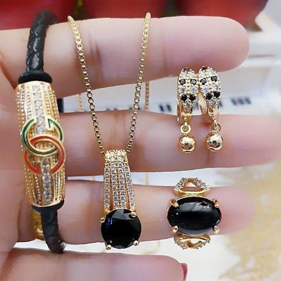 Xuping set perhiasan lapis emas 24k 2329m