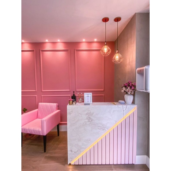 meja resepsionis meja teller custom