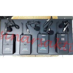 Mic wireless Krezt KRU 4808  ( 4bh mic clip on ) ORIGINAL