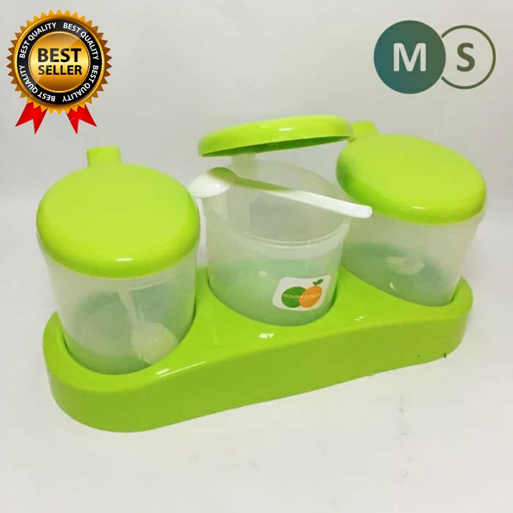 Tempat Bumbu Dapur TGM 1019 Golden Sunkist / Kitchen Set / Rak / Toples / Tempat Bumbu Dapur