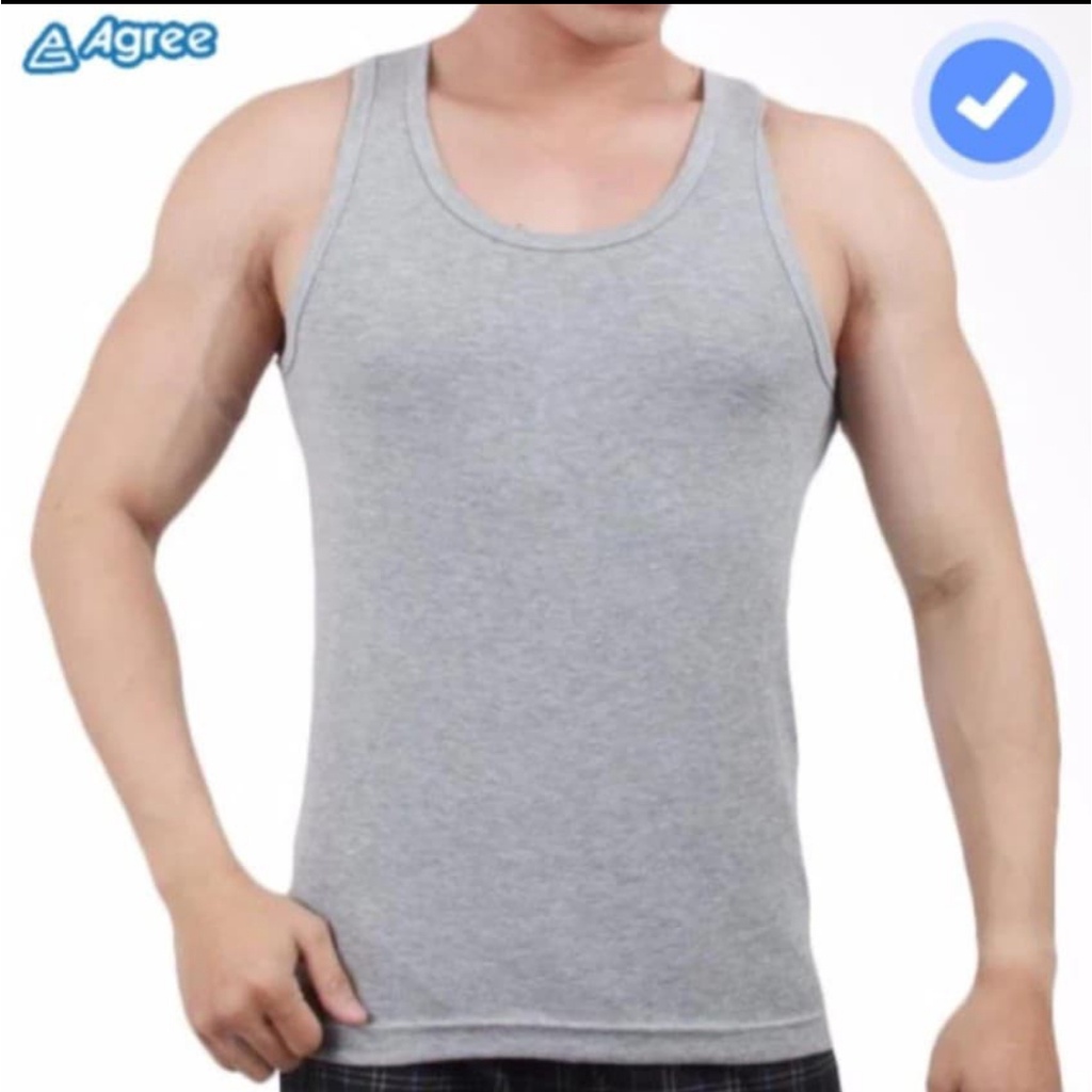 1 Pcs Kaos Dalam Agree - Singlet Pria Dewasa - Kemasan Hitam