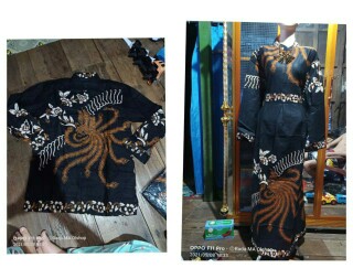 Batik Couple Keluarga Sania Ruffle Ori Ndoro Jowi Dnt Motif Ahy