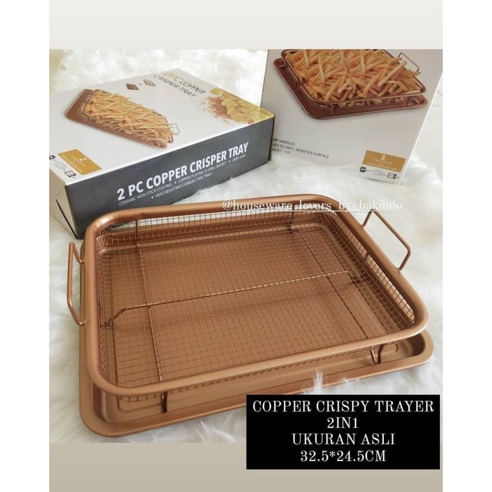 BAKINDO Cooper Crisper Tray Fika / Oven Tray / Peniris Minyak