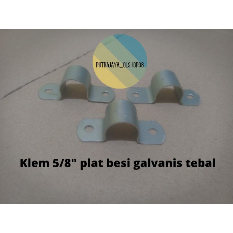klem pipa 5/8 inchi klem paralon 5/8"