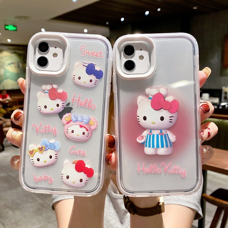 Case Pelindung Desain Kucing pink Untuk iphone 13 11 12 pro max 7 8 plus se2