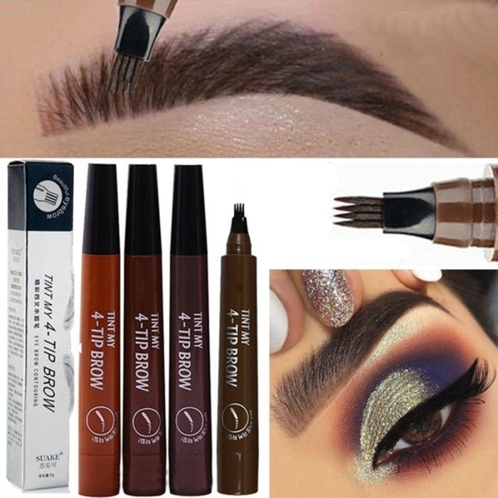 BAROKAH GAMIS BELI 1 DAPAT 3 PCS SET 4tip brow tint my 4 tip brow points eyebrow